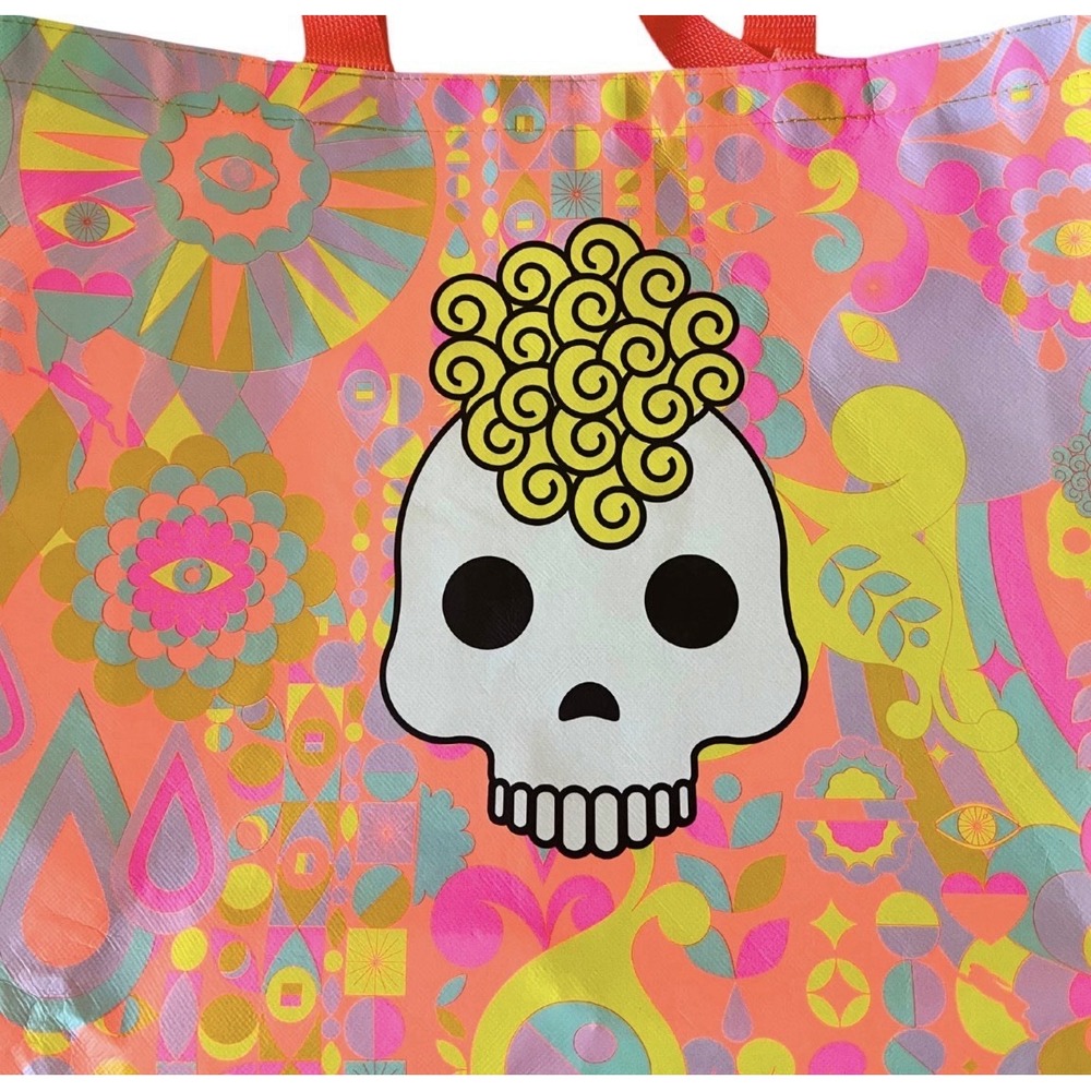 Hairstylist Tote XL Salon Bag amika Signature Skull Print Colorful Big Tote